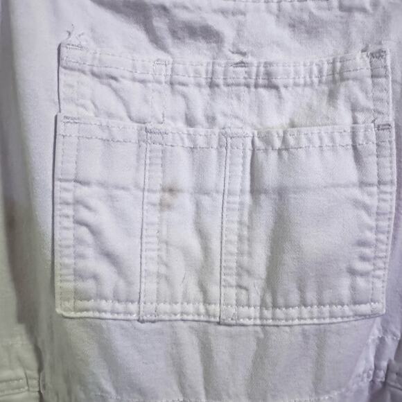 LondonJean white SZ XL Wide leg Overalls RARE - Picture 3 of 8
